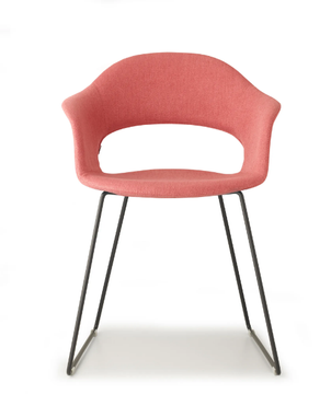 LADY B POP - Sled base fabric chair with armrests by SCAB DESIGN - view 3